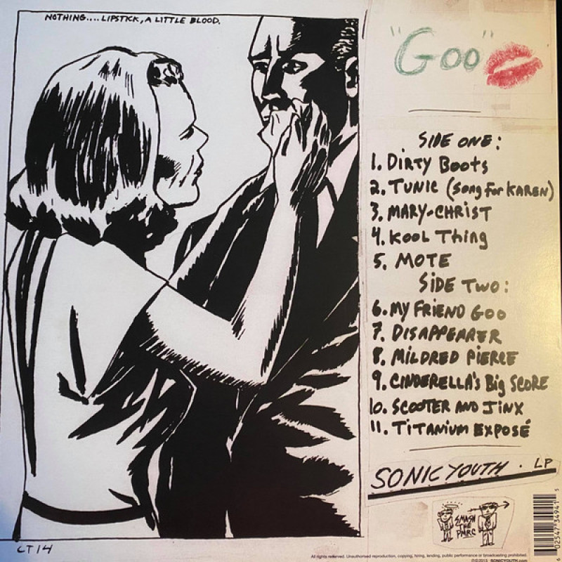 Вінілова платівка  Sonic Youth - Goo (Vinyl, LP, Album, Reissue, Unofficial Release)