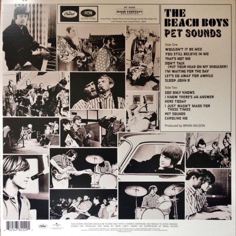 Вінілова платівка  The Beach Boys - Pet Sounds (Vinyl, LP, Album, Reissue, Stereo)