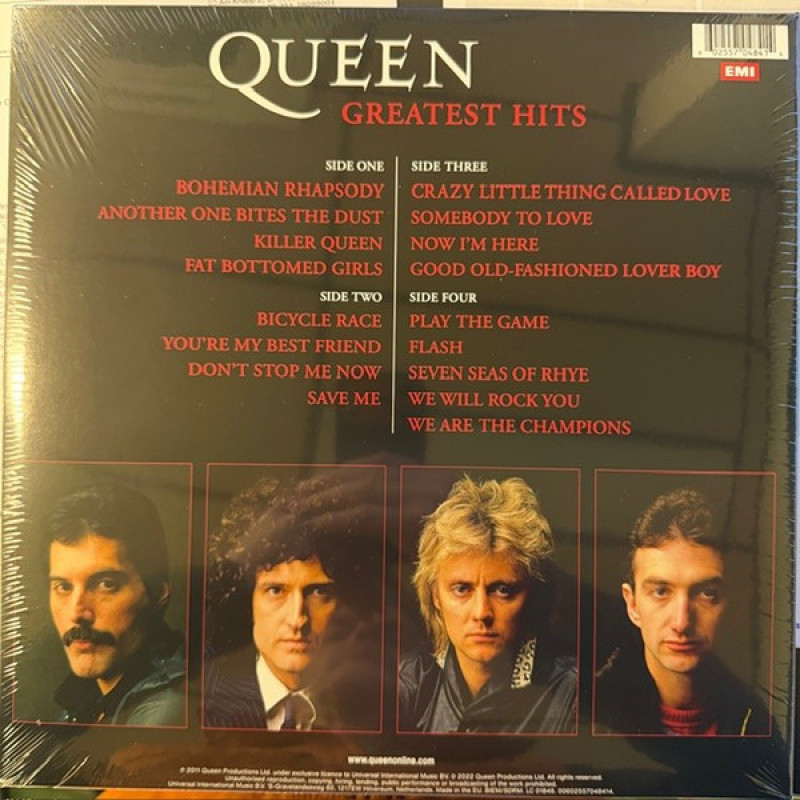 Вінілова платівка  Queen - Greatest Hits (Vinyl, LP, Compilation, Reissue, Remastered, Stereo)