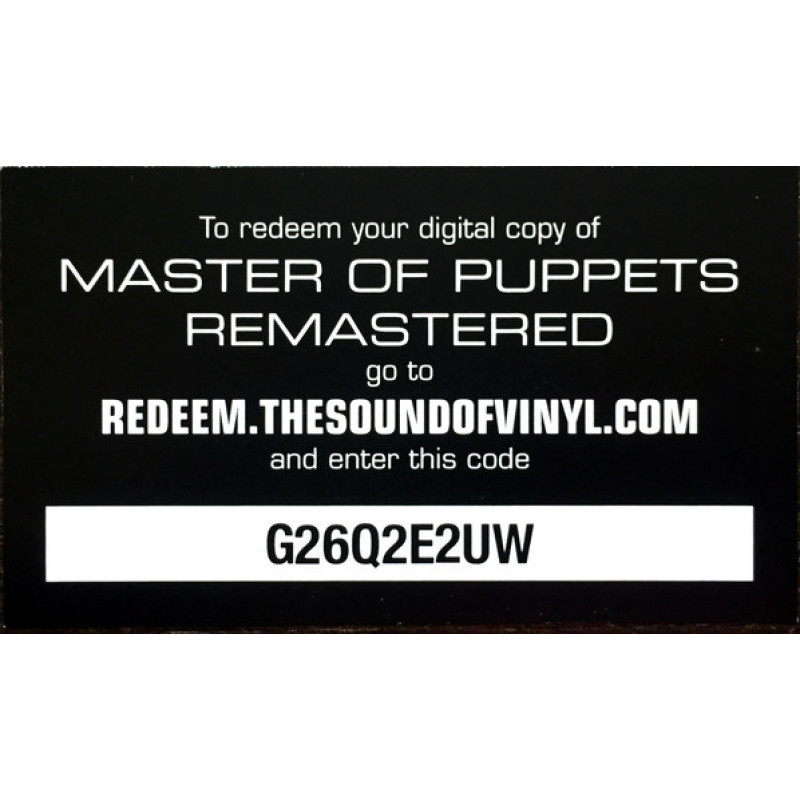 Metallica - Master Of Puppets (Europe 10 Nov 2017)