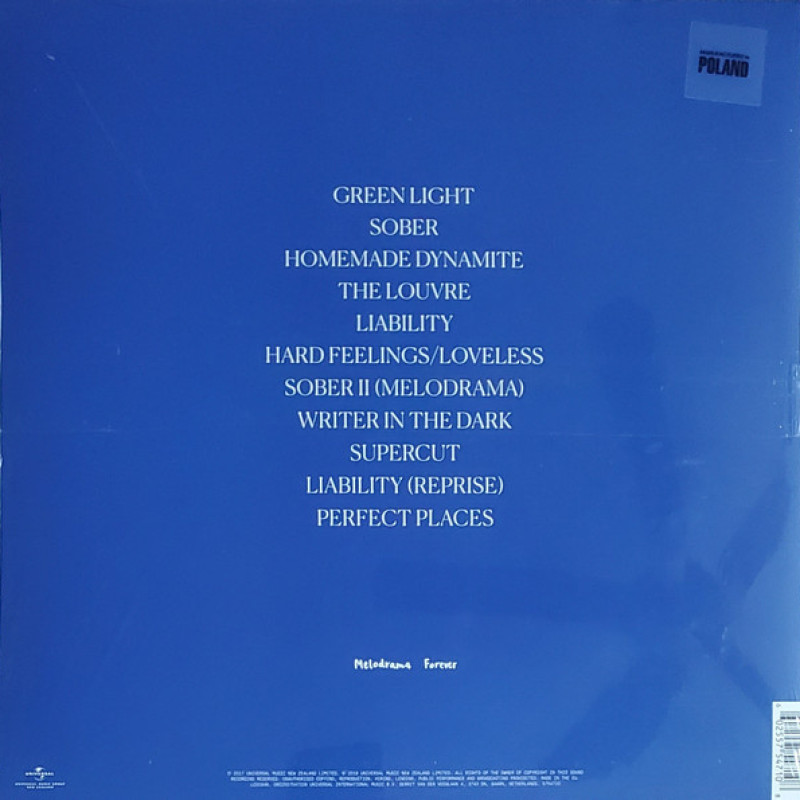 Lorde - Melodrama (USA & Europe 2022)