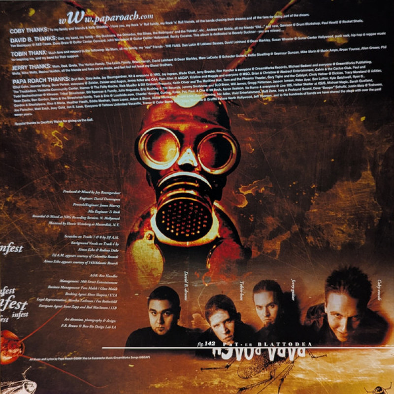 Вінілова платівка  Papa Roach - Infest (Vinyl, LP, Album, Reissue, Stereo)