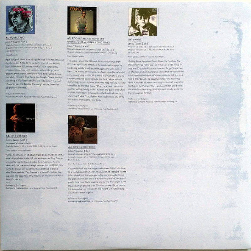 Вінілова платівка  Elton John - Diamonds (Vinyl, LP, Compilation, Reissue, Remastered, Stereo)