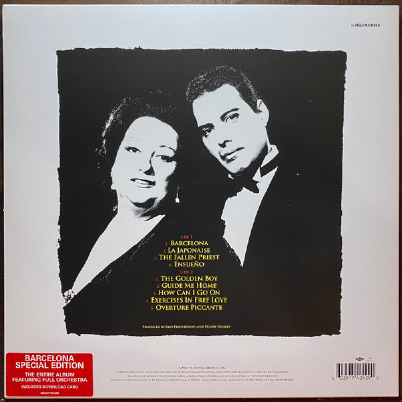 Вінілова платівка  Freddie Mercury & Montserrat Caballé - Barcelona (Vinyl, LP, Album, Reissue, Special Edition)