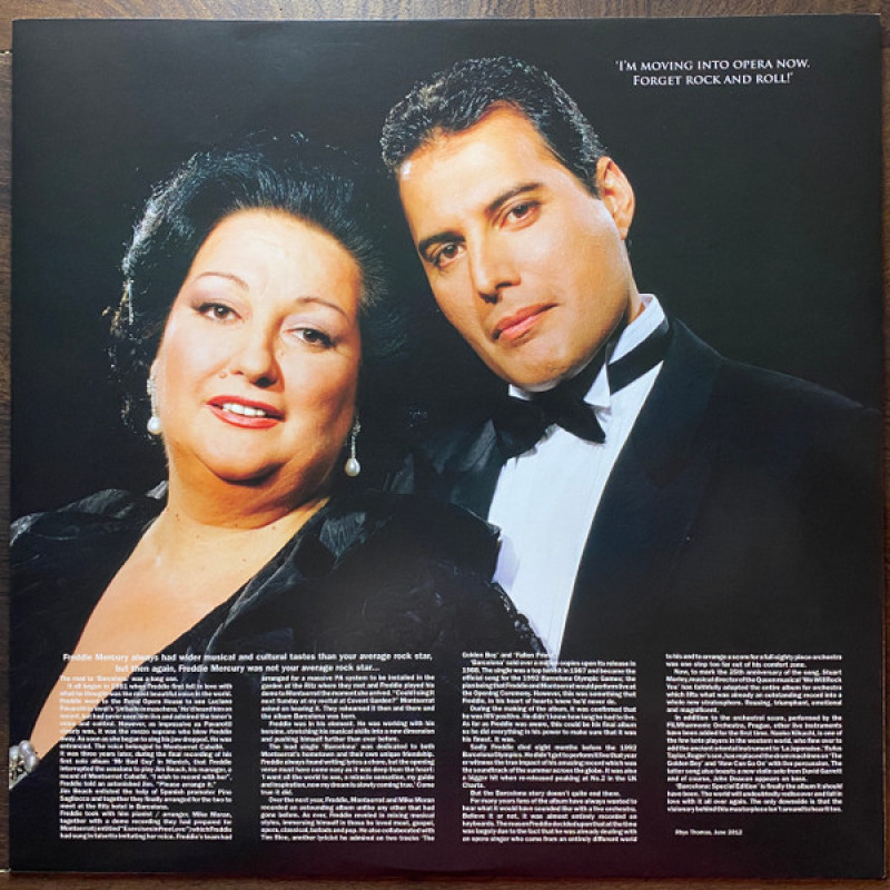 Вінілова платівка  Freddie Mercury & Montserrat Caballé - Barcelona (Vinyl, LP, Album, Reissue, Special Edition)