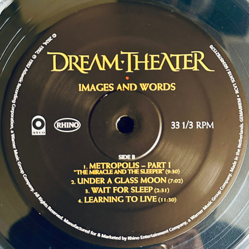 Вінілова платівка  Dream Theater - Images And Words (Vinyl, LP, Album, Limited Edition, Reissue, Repress, Stereo)