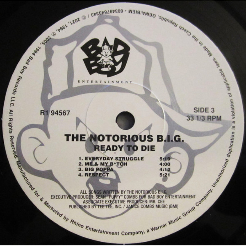 Notorious B.I.G. - Ready To Die (Europe 08 Oct 2021)