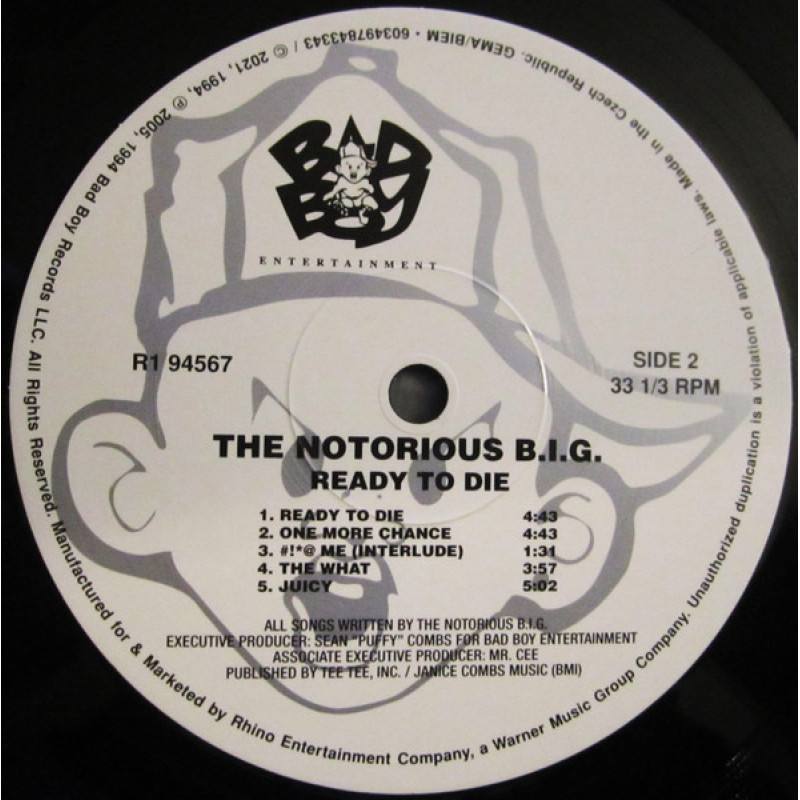 Notorious B.I.G. - Ready To Die (Europe 08 Oct 2021)