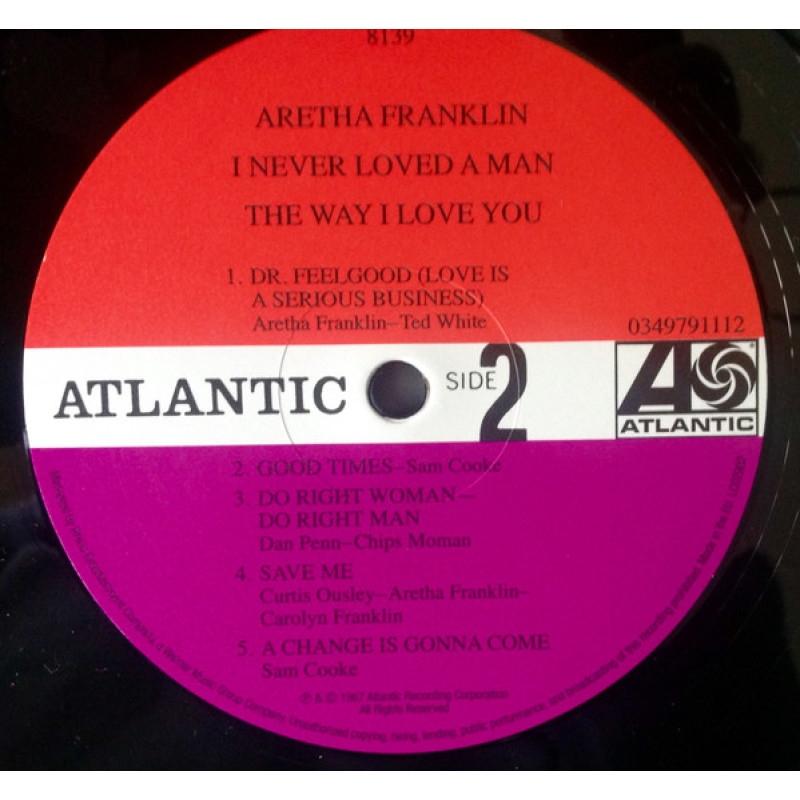 Aretha Franklin - I Never Loved A Man The Way I Love You (Europe 04 Sep 2013)