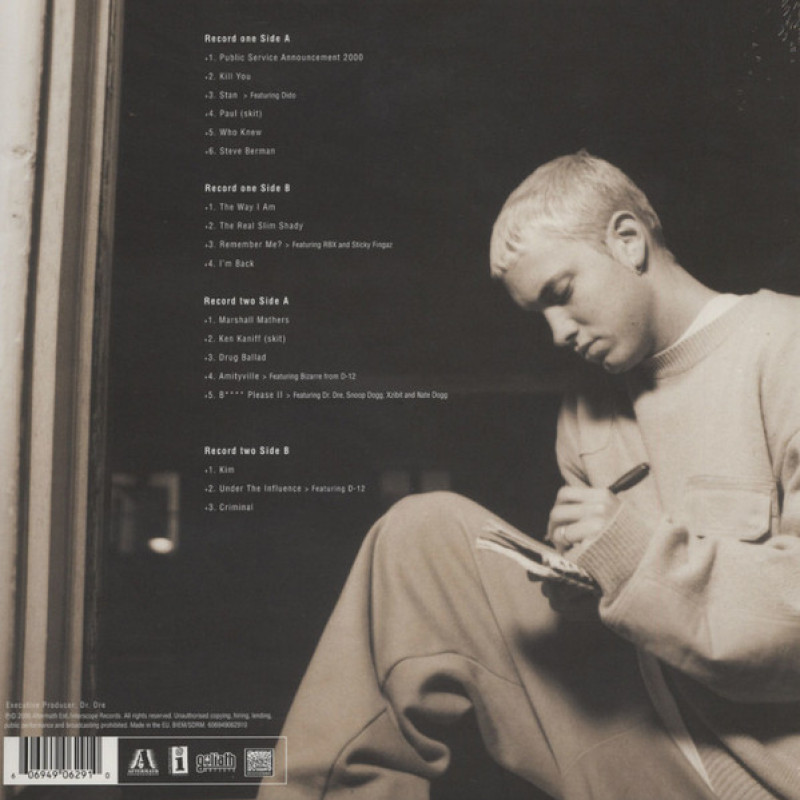 Вінілова платівка  Eminem - The Marshall Mathers LP (Vinyl, LP, Album, Reissue)