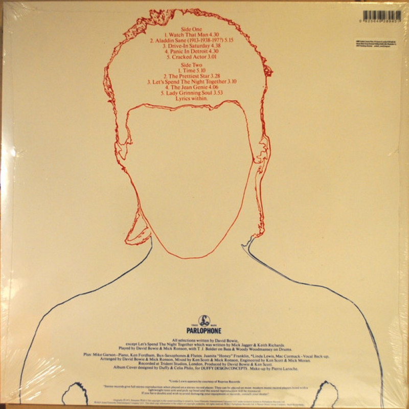Вінілова платівка  David Bowie - Aladdin Sane (Vinyl, LP, Album, Reissue, Remastered, Stereo)