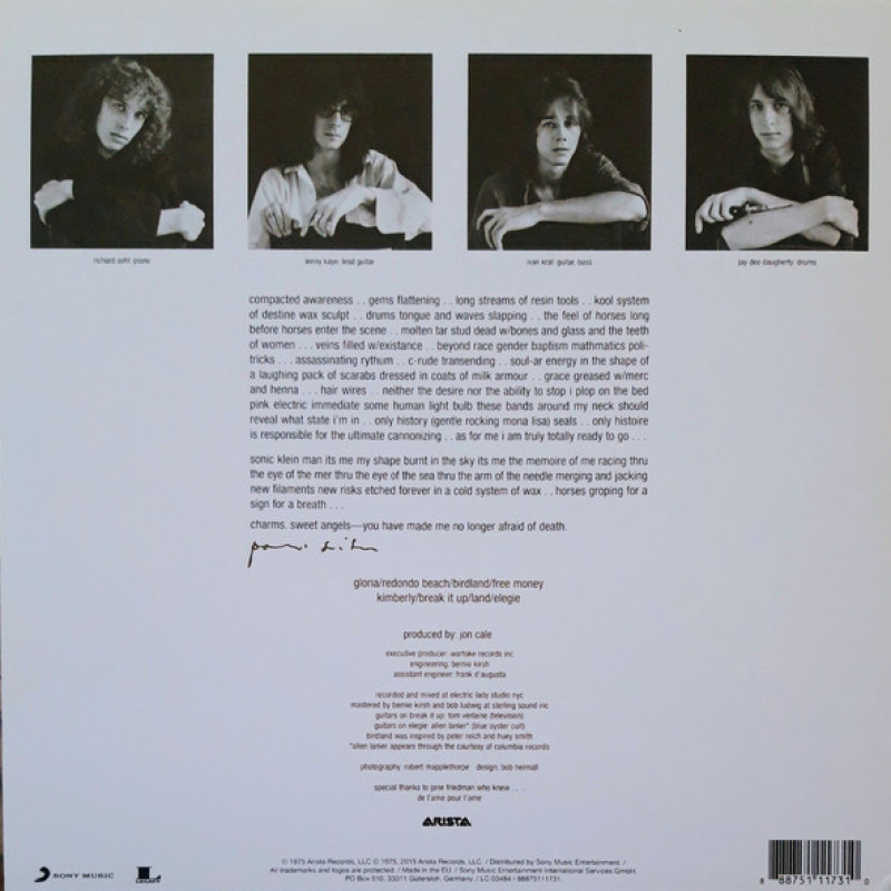 Patti Smith - Horses (UK & Europe 2015)