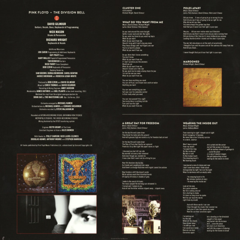 Вінілова платівка  Pink Floyd - The Division Bell (Vinyl, LP, Album, Reissue, Remastered)