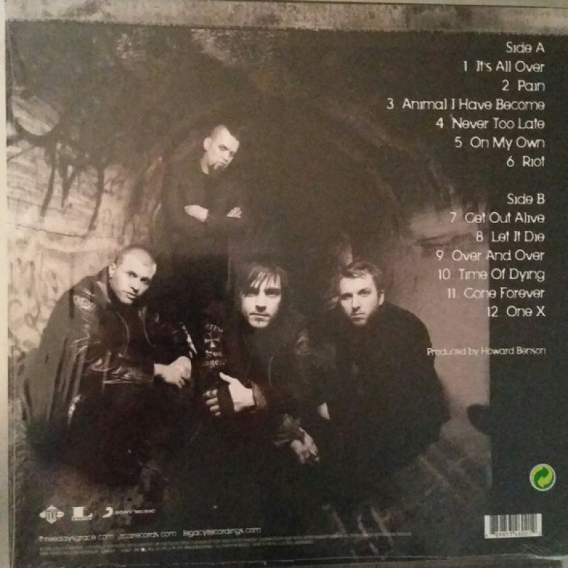 Вінілова платівка  Three Days Grace - One-X (Vinyl, LP, Album, Reissue)