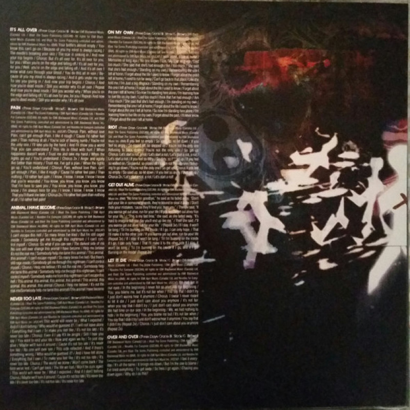 Вінілова платівка  Three Days Grace - One-X (Vinyl, LP, Album, Reissue)