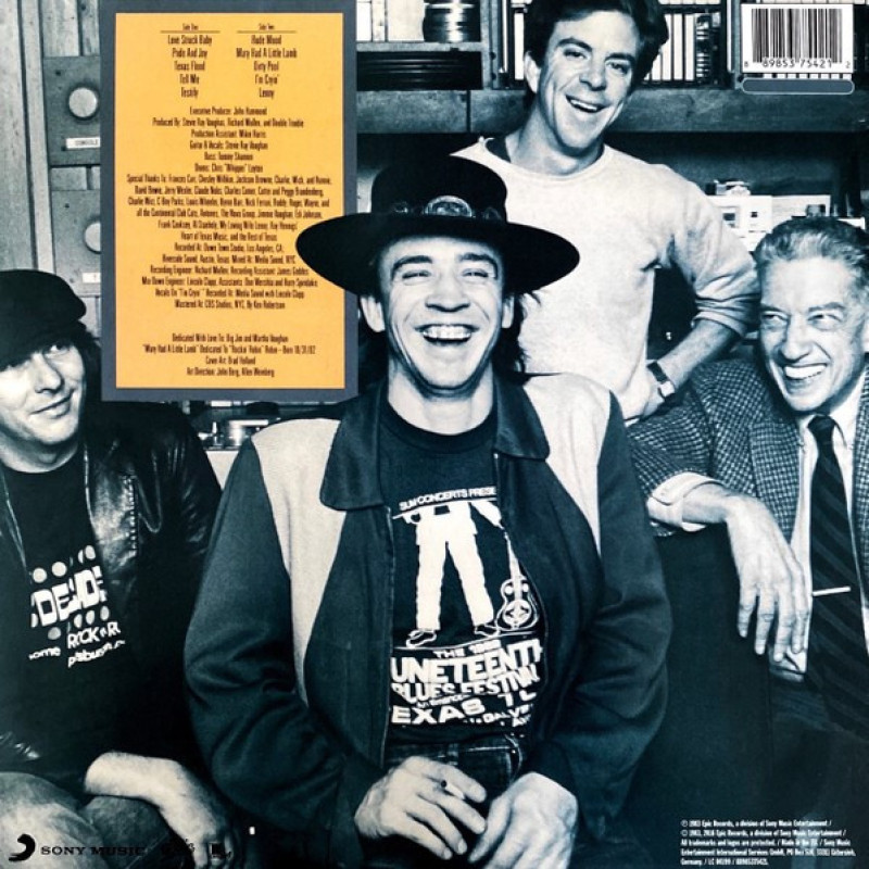 Вінілова платівка  Stevie Ray Vaughan & Double Trouble - Texas Flood (Vinyl, LP, Album, Reissue)