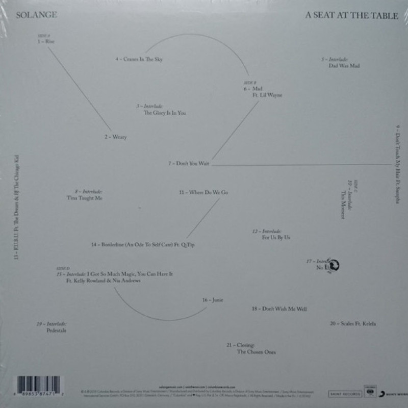 Вінілова платівка  Solange (2) - A Seat At The Table (Vinyl, LP, Album)