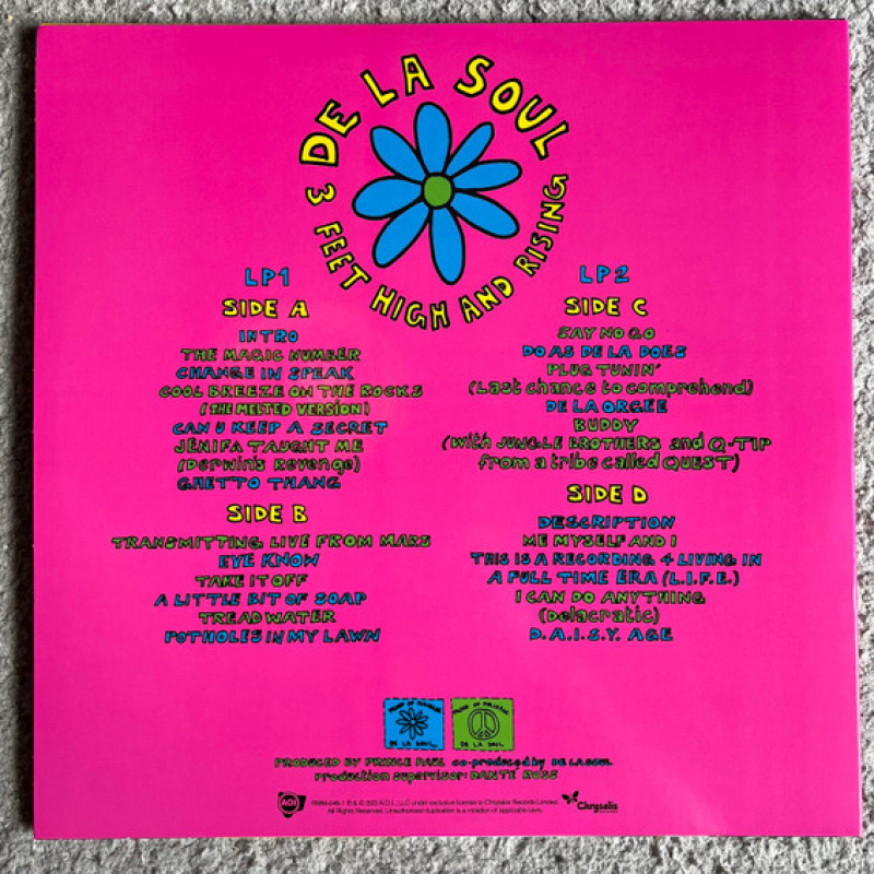 Вінілова платівка  De La Soul - 3 Feet High And Rising (Vinyl, LP, Album, Reissue, Stereo)