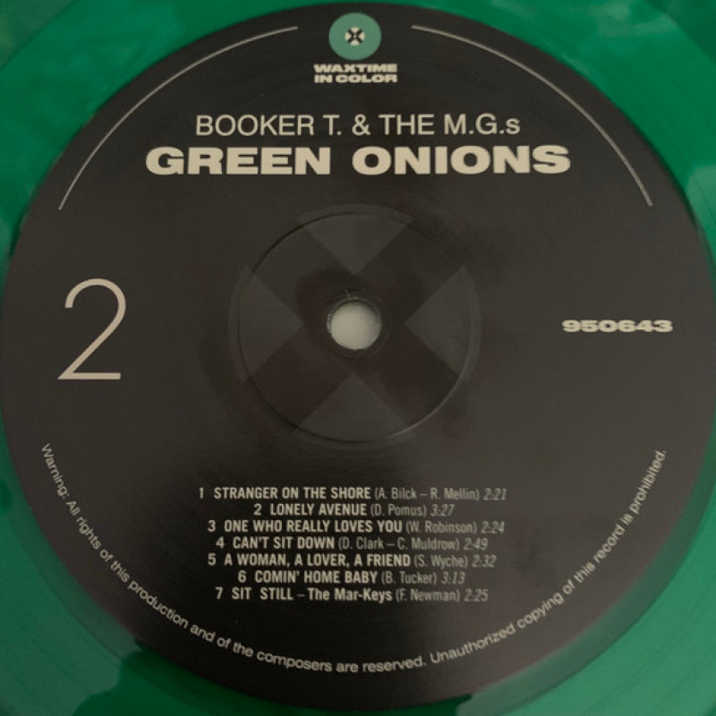 Вінілова платівка  Booker T & The MG's - Green Onions (Vinyl, LP, Album, Limited Edition, Reissue, Remastered)