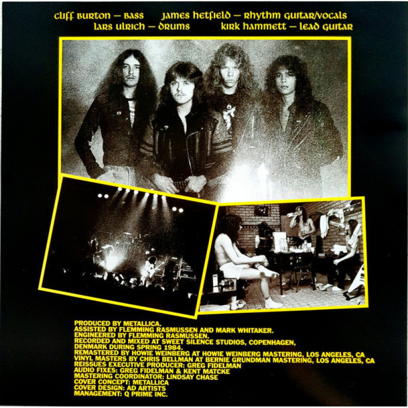 Metallica - Ride The Lightning (US 2023)