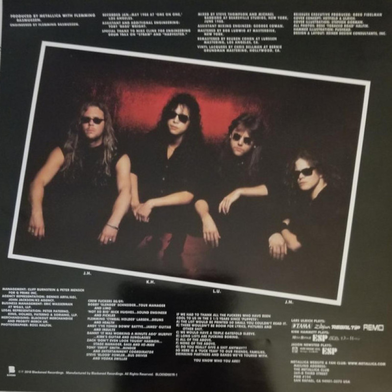 Вінілова платівка  Metallica - ...And Justice For All (Vinyl, LP, Album, Reissue, Remastered, Repress, Stereo)