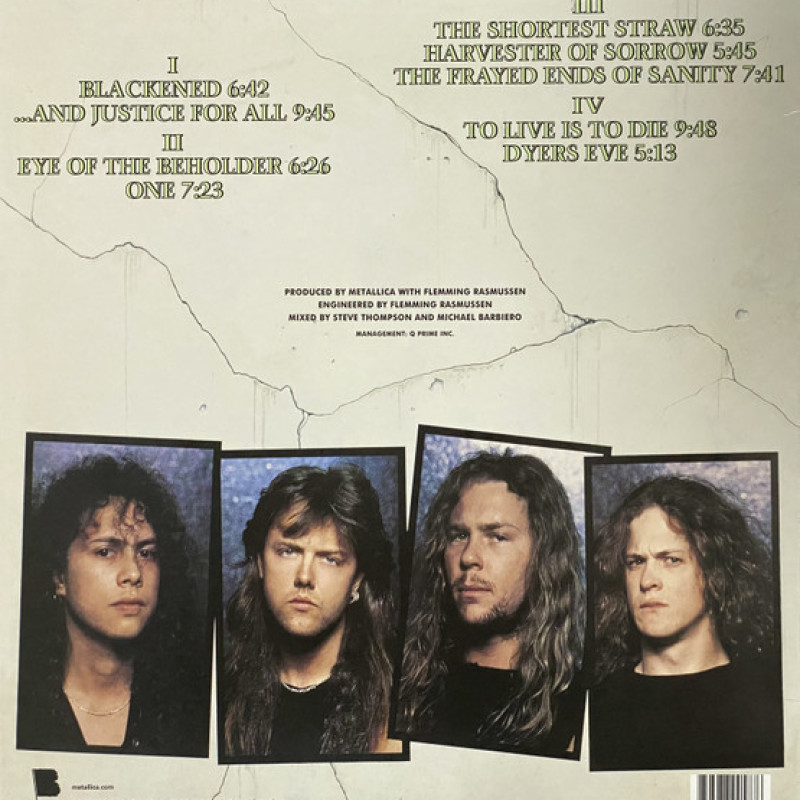 Вінілова платівка  Metallica - ...And Justice For All (Vinyl, LP, Album, Reissue, Remastered, Repress, Stereo)