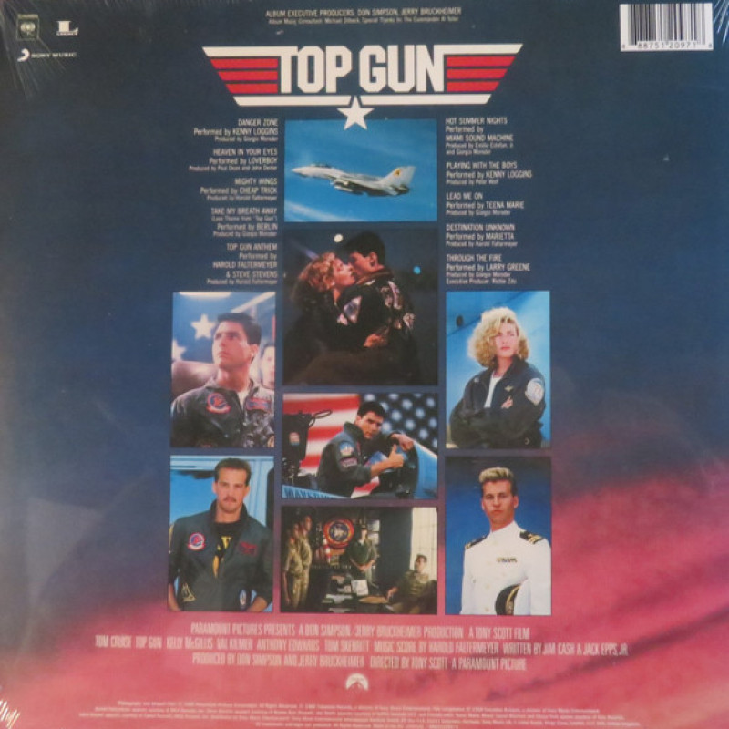 Вінілова платівка  Various - Top Gun (Original Motion Picture Soundtrack) (Vinyl, LP, Album, Reissue)
