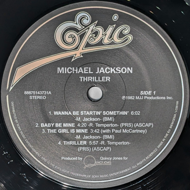 Michael Jackson - Thriller (Europe 2022)