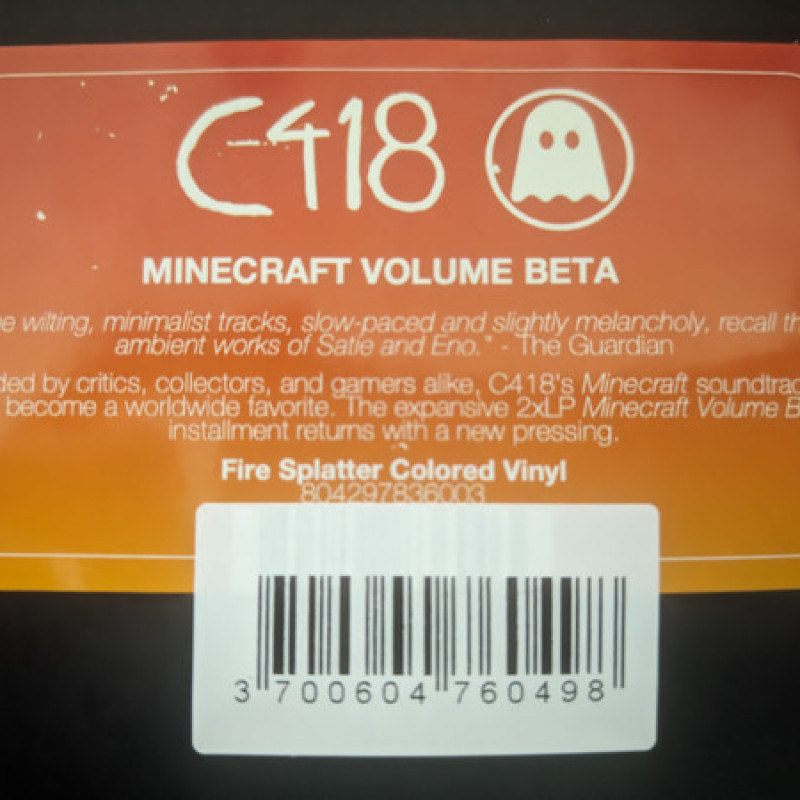 Вінілова платівка  C418 - Minecraft Volume Beta (Vinyl, LP, Album, Reissue, Repress)