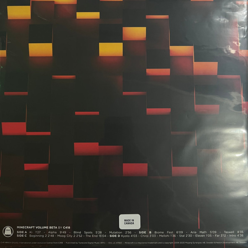 Вінілова платівка  C418 - Minecraft Volume Beta (Vinyl, LP, Album, Reissue, Repress)