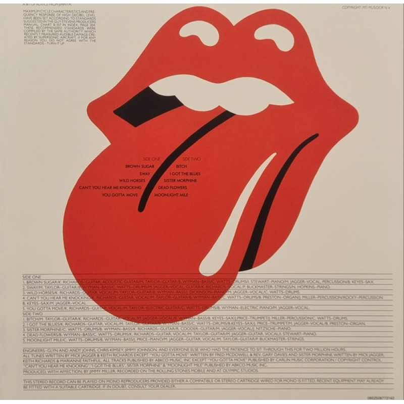 The Rolling Stones - Sticky Fingers  (Europe 2022)