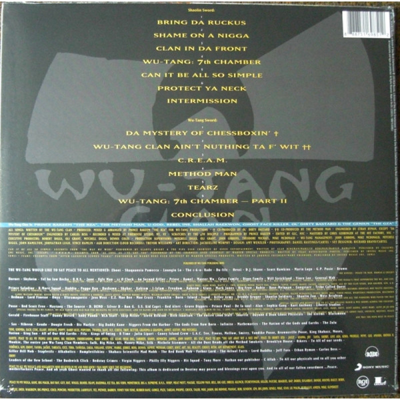 Wu-Tang Clan - Enter The Wu-Tang (36 Chambers) (Europe 2018)