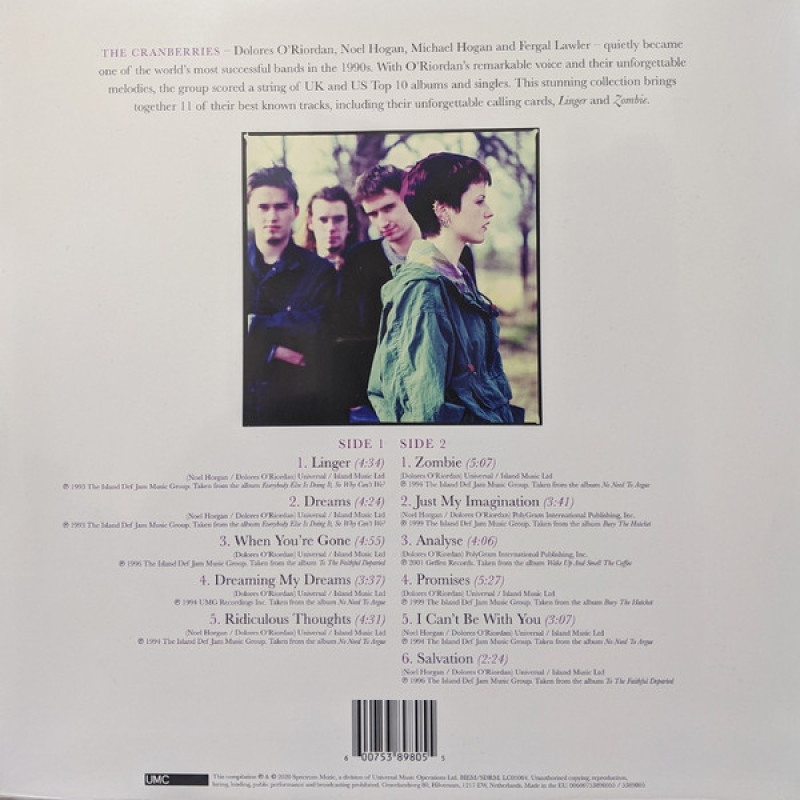 Вінілова платівка  The Cranberries - Dreams: The Collection (Vinyl, LP, Compilation, Reissue)