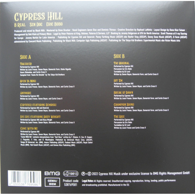 Cypress Hill - Back In Black (Europe 18 Mar 2022)
