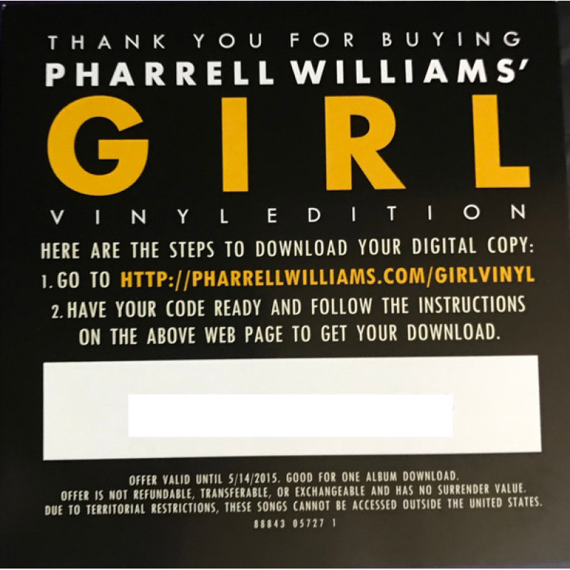 Pharrell Williams - G I R L (Europe 06 May 2014)