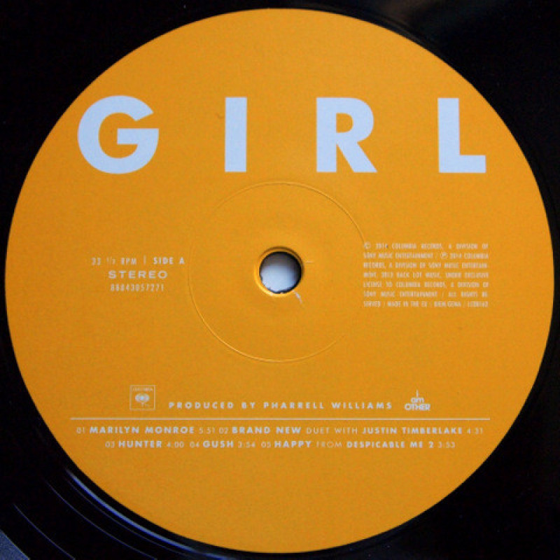 Pharrell Williams - G I R L (Europe 06 May 2014)