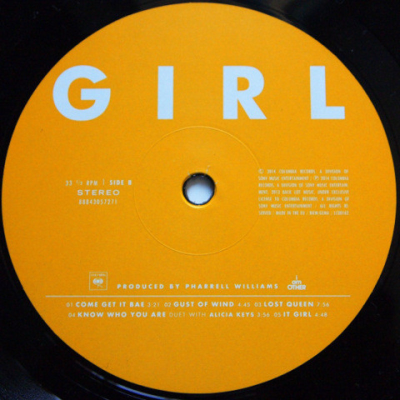 Pharrell Williams - G I R L (Europe 06 May 2014)