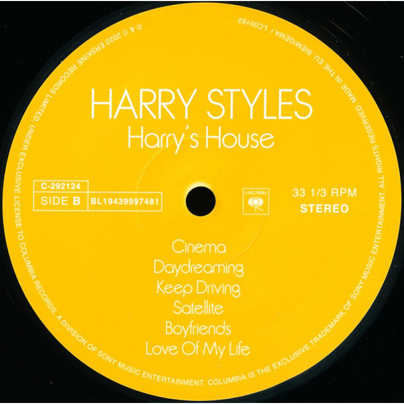 Harry Styles - Harry's House (Europe 19 May 2022)