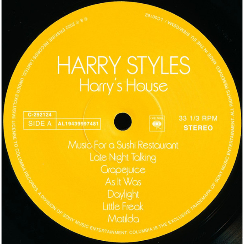 Harry Styles - Harry's House (Europe 19 May 2022)