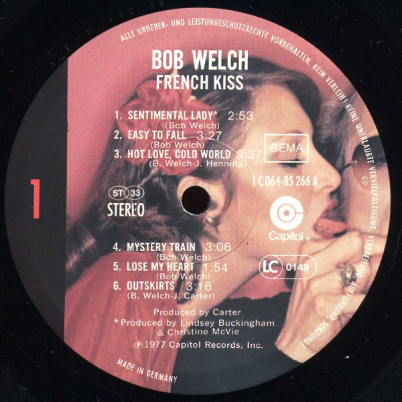 Bob Welch - French Kiss (Germany 1977)