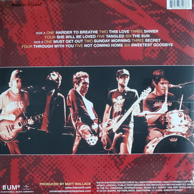 Вінілова платівка  Maroon 5 - Songs About Jane (Vinyl, LP, Album, Reissue)