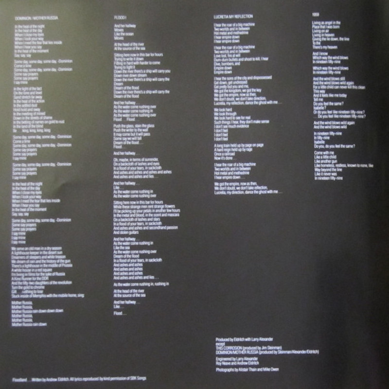 Вінілова платівка  The Sisters Of Mercy - Floodland (Vinyl, LP, Album, Reissue, Stereo)