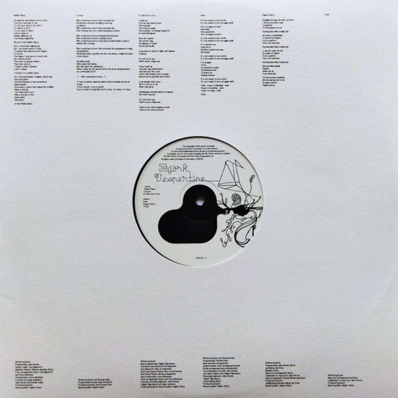 Вінілова платівка  Björk - Vespertine (Vinyl, LP, Album, Reissue)