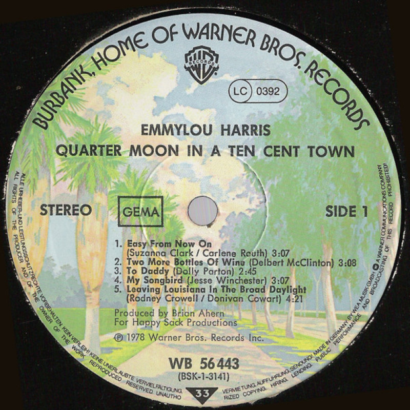 Emmylou Harris - Quarter Moon In A Ten Cent Town (Germany 1978)