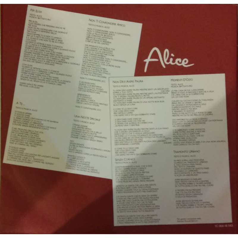 Alice- Per Elisa (Germany 1981)