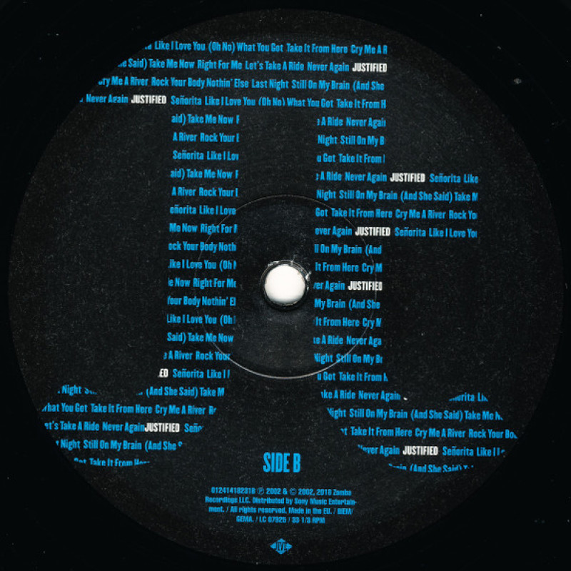 Вінілова платівка  Justin Timberlake - Justified (Vinyl, LP, Album, Reissue)