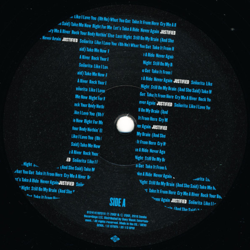 Вінілова платівка  Justin Timberlake - Justified (Vinyl, LP, Album, Reissue)