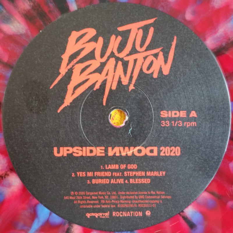 Buju Banton - Upside Down 2020 (US 29 Aug 2020)