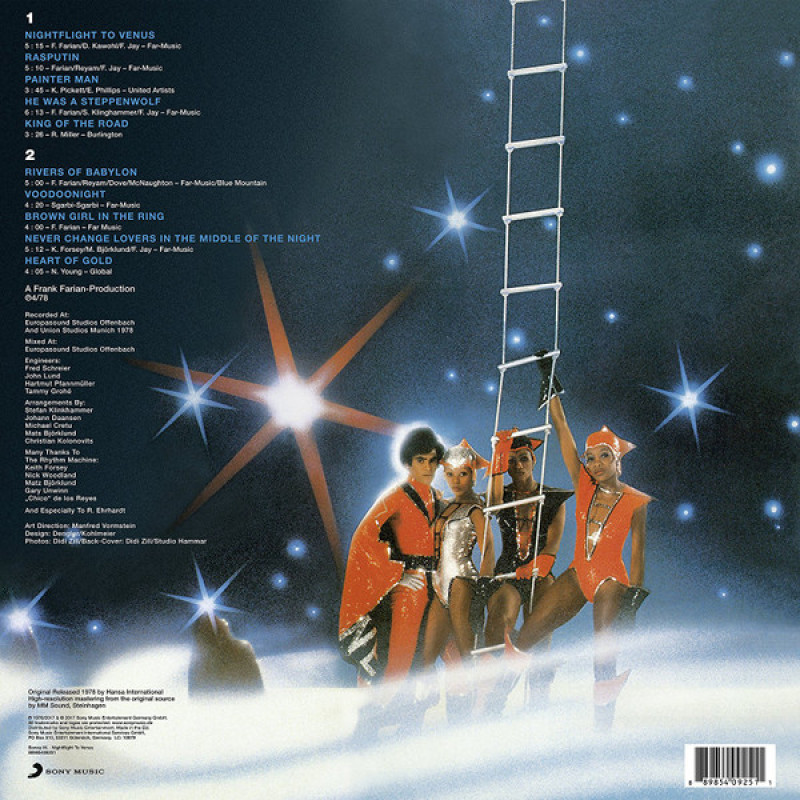 Вінілова платівка  Boney M. - Nightflight To Venus (Vinyl, LP, Album, Reissue, Remastered)