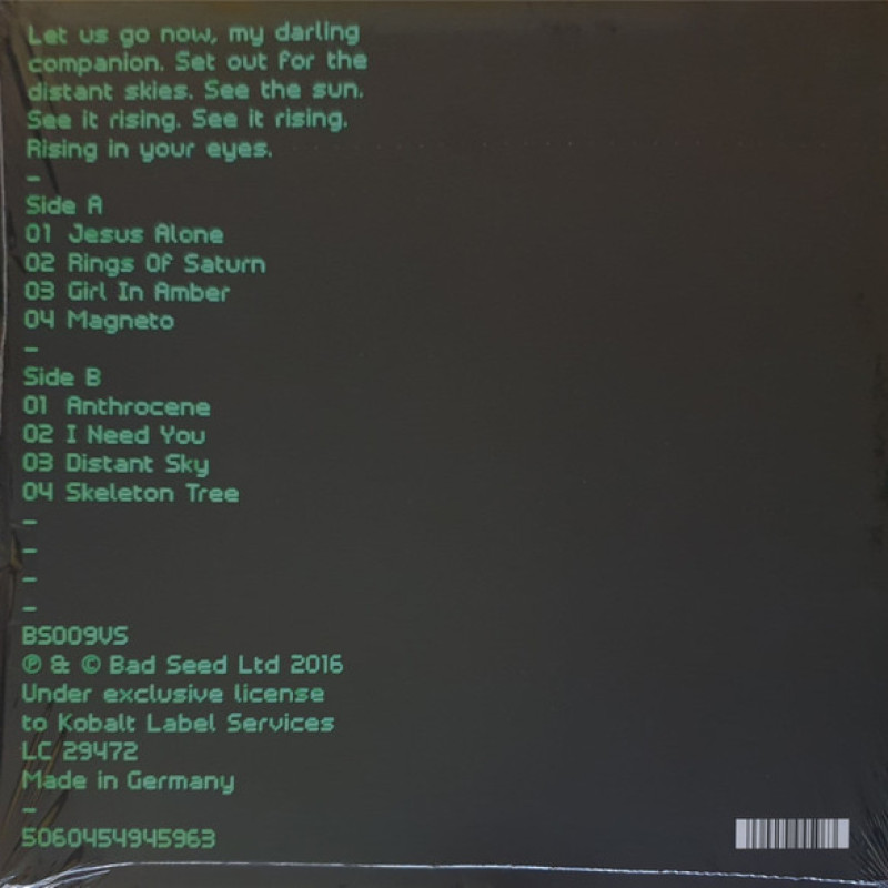 Вінілова платівка  Nick Cave & The Bad Seeds - Skeleton Tree (Vinyl, LP, Album, Reissue)